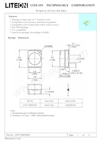 LTST-T680VEKT Datasheet Cover