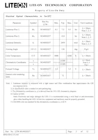 LTW-M140SXS57 Datasheet Pagina 3