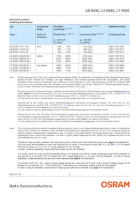 LV E63C-BBDA-35-L-Z Datasheet Page 2