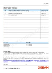 LW A67C-S2U1-3K6L-Z Datasheet Pagina 15