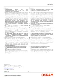 LW A6SG-V1AA-5K8L-Z Datasheet Page 17