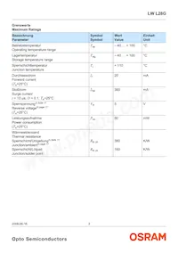 LW L28G-R2S2-3K6L-1-Z Datasheet Pagina 3