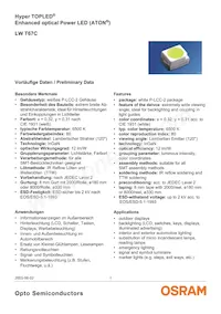 LW T67C-T2U2-3C5D Datasheet Cover