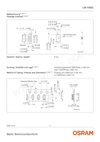 LW Y8SG-U1V1-3K6L-1-Z Datasheet Pagina 11