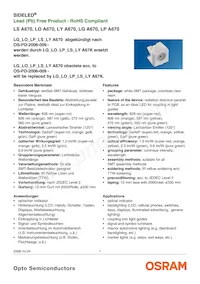 LY A670-J1L2-26-0-10-R33-Z Datasheet Cover