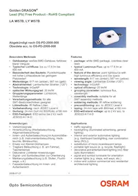 LY W57B-FYGY-26-Z Datasheet Cover