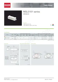 MSL0101RGBW1 Datasheet Cover