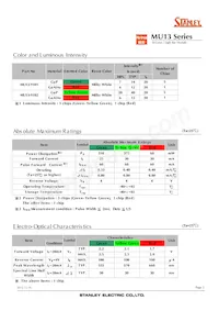 MU13-9102 Datasheet Pagina 2