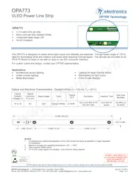 OPA773 데이터 시트 표지