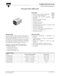 TLMY2100-GS08 Datasheet Cover