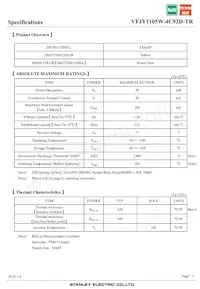 VFJY1105W-4C92D-TR Datasheet Page 3