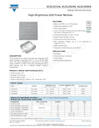 VLSL5036A Datasheet Cover