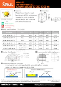 VTEW1151ASE-50Y-TR 데이터 시트 표지