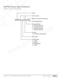 XHP35A-0R-12-0D0BE457E Datasheet Page 3