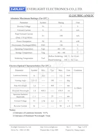 12-21C/BHC-ANQ/2C Datasheet Pagina 3
