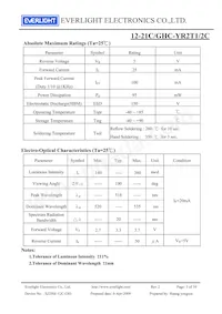 12-21C/GHC-YR2T1/2C Datasheet Pagina 3