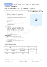 12-23A/R6GHBHC-A01/2D Datasheet Copertura