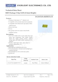 19-218/T1D-AQ2R2TY/3T Datasheet Cover