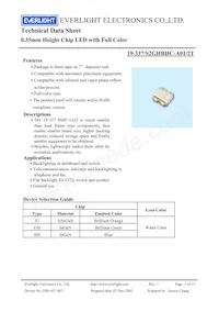 19-337/S2GHBHC-A01/2T Datasheet Cover