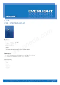 204-10SUGC/S400-A5 Datenblatt Cover