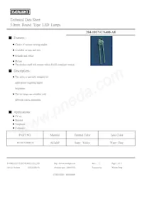 204-10UYC/S400-A8 Datasheet Cover