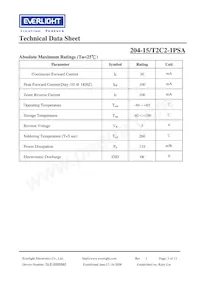 204-15/T2C2-1PSA 데이터 시트 페이지 3