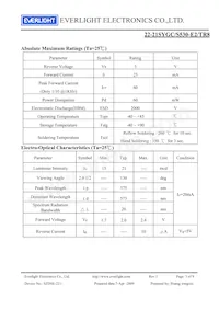 22-21SYGC/S530-E2/TR8 Datasheet Page 3