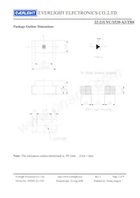 22-21UYC/S530-A3/TR8 Datasheet Page 2