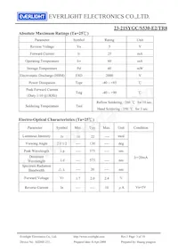 23-21SYGC/S530-E2/TR8 Datasheet Page 3
