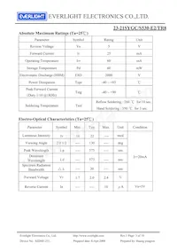 23-21SYGC/S530-E2/TR8 Datasheet Pagina 3