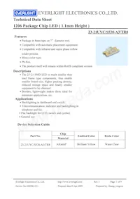 23-21UYC/S530-A3/TR8 Datasheet Cover