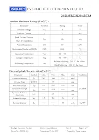 26-21SURC/S530-A3/TR8 Datasheet Page 3
