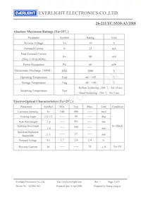 26-21UYC/S530-A3/TR8 Datasheet Page 3