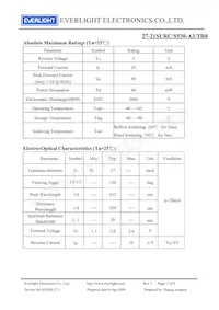 27-21SURC/S530-A3/TR8 Datasheet Page 3