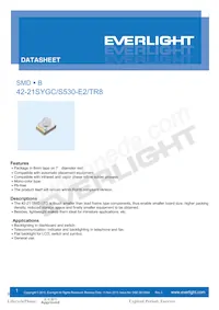 42-21SYGC/S530-E2/TR8 Datasheet Cover