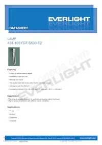 484-10SYGT/S530-E2 Datasheet Cover