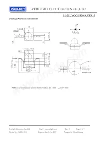 91-21UYOC/S530-A3/TR10 Datasheet Pagina 2