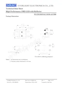 93-22SURSYGC/S530-A3/TR8 Datasheet Page 2