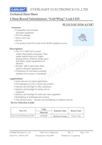 95-21UYOC/S530-A3/TR7 Datasheet Cover