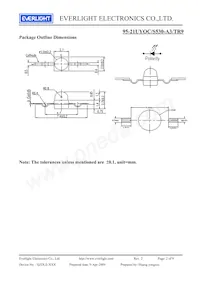 95-21UYOC/S530-A3/TR9 Datasheet Page 2