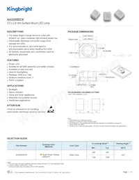 AA3528SECK Datasheet Cover