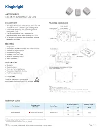 AA3528SURCK Datasheet Cover