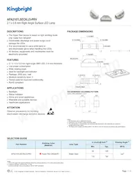 APA2107LSECK/J3-PRV Datasheet Cover