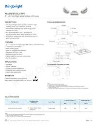 APA2107SYCK/J3-PRV 데이터 시트 표지