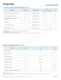 APA2107SYCK/J3-PRV 데이터 시트 페이지 2