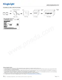 APED3528SURCK-F01 Datasheet Page 4