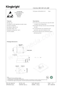 APED3528ZGC-F01 Datasheet Cover
