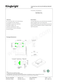 APHB1608SGEC Datasheet Cover