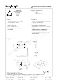 APHB1608ZGSYKC Datasheet Cover