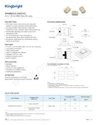 APHBM2012LCGKSYKC Datasheet Cover